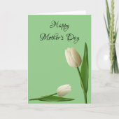 Carte Tulips Happy Mother's Day Folded Greeting Card (Devant)