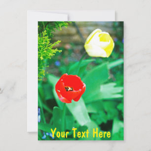 Carte tulips personnalisable