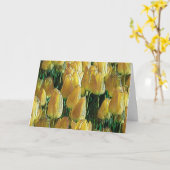 Carte Tulips Sunshine Yellow (Fleur jaune)