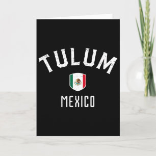 Carte Tulum Mexique - Drapeau Mexicain Tulum Tee