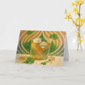 Carte Tumbler pour Whiskey Irlandais "Sláinte!" (Fleur jaune)