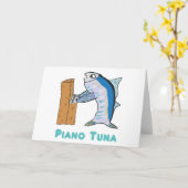 Carte Tuner de piano (thon) (Fleur jaune)