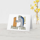Carte Tuner de piano (thon) (Fleur jaune)
