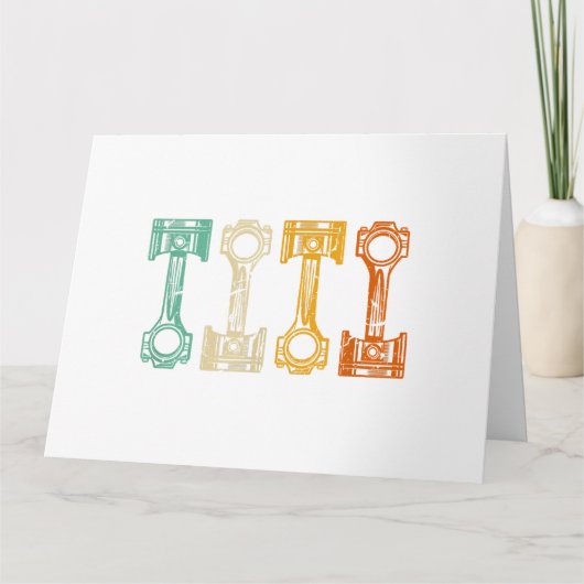 Carte Tuner Vintage mécanique rétro (Devant)