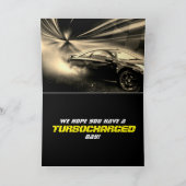 Carte Turbocharge Street Racing Anniversaire (Intérieur)