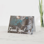 Carte "Turbulent turquoise mocha whip" merci (Devant)