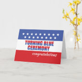 Carte Turning Blue Ceremony, Félicitations aux étoiles (Fleur jaune)