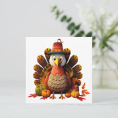 Carte Turquie bon thanksgiving (Debout devant)