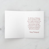 Carte Turquie Bon thanksgiving Fiancée (Intérieur)