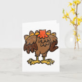 Carte Turquie Costume corporel drôle Jour d'Action de gr (Fleur jaune)