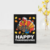Carte Turquie Infirmière Bon thanksgiving Scrub ICU ER R (Fleur jaune)