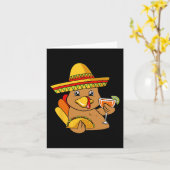 Carte Turquie Manger Taco Thanksgiving Day Mexicain F (Fleur jaune)