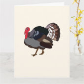 Carte Turquie Oiseau Turquie (Fleur jaune)