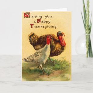 Carte Turquie Thanksgiving vintage