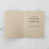 Carte Turquie Thanksgiving vintage (Intérieur)