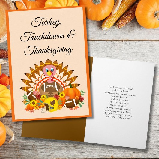 Carte Turquie, Touchdowns & Thanksgiving avec Footballs