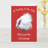 Carte Turquie Végan Noël (Fleur jaune)