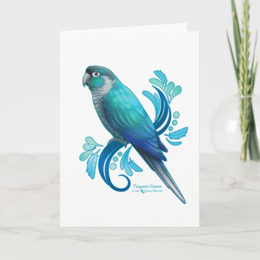 Carte Turquoise Conure (Devant)