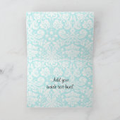 Carte Turquoise Damask Equestrian (Intérieur)