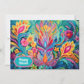 Carte Turquoise Diwali Dreamscape (Devant)