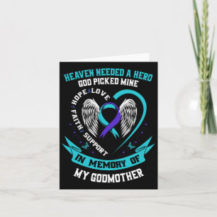 Carte Turquoise Et Violet Ruban Suicide Sensibilisation 