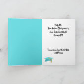 Carte Turquoise Grad Casquette et Edelweiss allemand Gra (Intérieur)