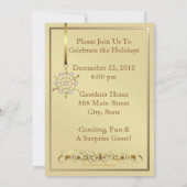 Carte Turquoise Jazzy Snowflake (Dos)