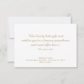 Carte Turquoise Lotus Flower certificat cadeau (Dos)