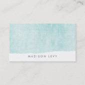 Carte Turquoise Minimaliste Distressed Torts (Devant)