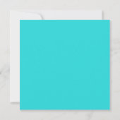 Carte Turquoise Moyen Couleur Uni (Dos)