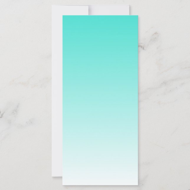 Carte Turquoise Ombre (Devant)