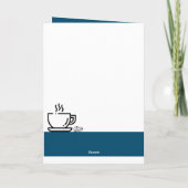 Carte Turquoise standard de Coffee Lover (Dos)