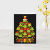 Carte Turtle Christmas Tree Funny Turtle Xmas  (Fleur jaune)