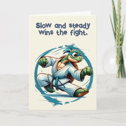 Carte Turtle de Taekwondo d'encouragement  (Devant)
