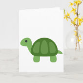 Carte Turtle Emoji (Fleur jaune)