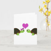Carte Turtle Love (Fleur jaune)
