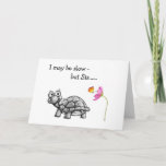 CARTE TURTLE SLOW/SINCER ON SISTER'S BIRTHDAY<br><div class="desc">THIS TURTLE MAY BE "SLOW" BUT HE/SHE IS VERY "SINCERE" AND READY TO WISH SISTER THE "BEST BIRTHDAY EVER!"</div>