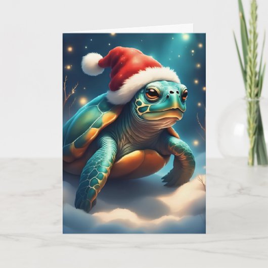 Carte Turtley Christmas Cheval (Devant)