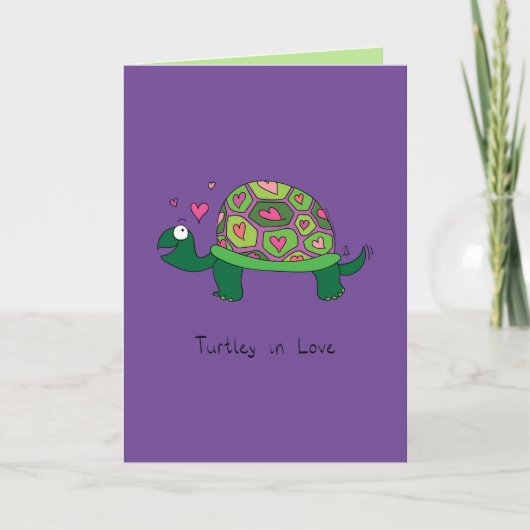 Carte Turtley in Love - Valentine's Greeting Card (Devant)