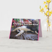 Carte Tuxedo Cat Funny Mexican Wave Cute Valentine's Day (Fleur jaune)