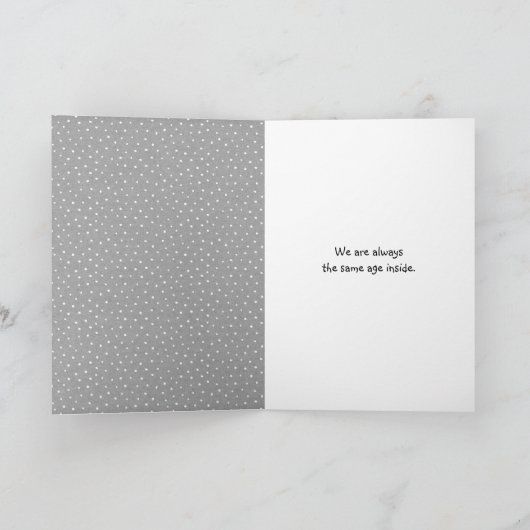 Carte Tuxedo Chat avec ballon d'anniversaire (Intérieur)