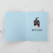 Carte Tuxedo Chat Whimsical Art (Intérieur)