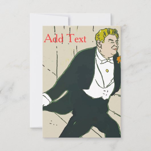 Carte Tuxedo Man, Save Day, (Devant)