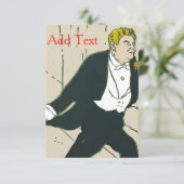 Carte Tuxedo Man, Save Day, (Debout devant)