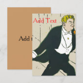 Carte Tuxedo Man, Save Day, (Devant / Derrière)