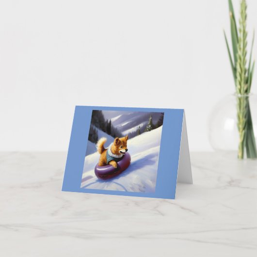 Carte Tuyaux à neige pour chien (Devant)