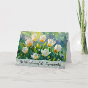 Carte *~* TV2 Tulipes blanches art Sympathie Amour Lumiè