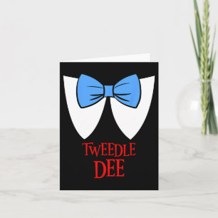 Carte Tweedle Dee Costume Halloween Fairytale Caractère