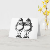 Carte Tweedle Dee et Tweedle Dum (Fleur jaune)