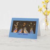 Carte Tweet (Fleur jaune)